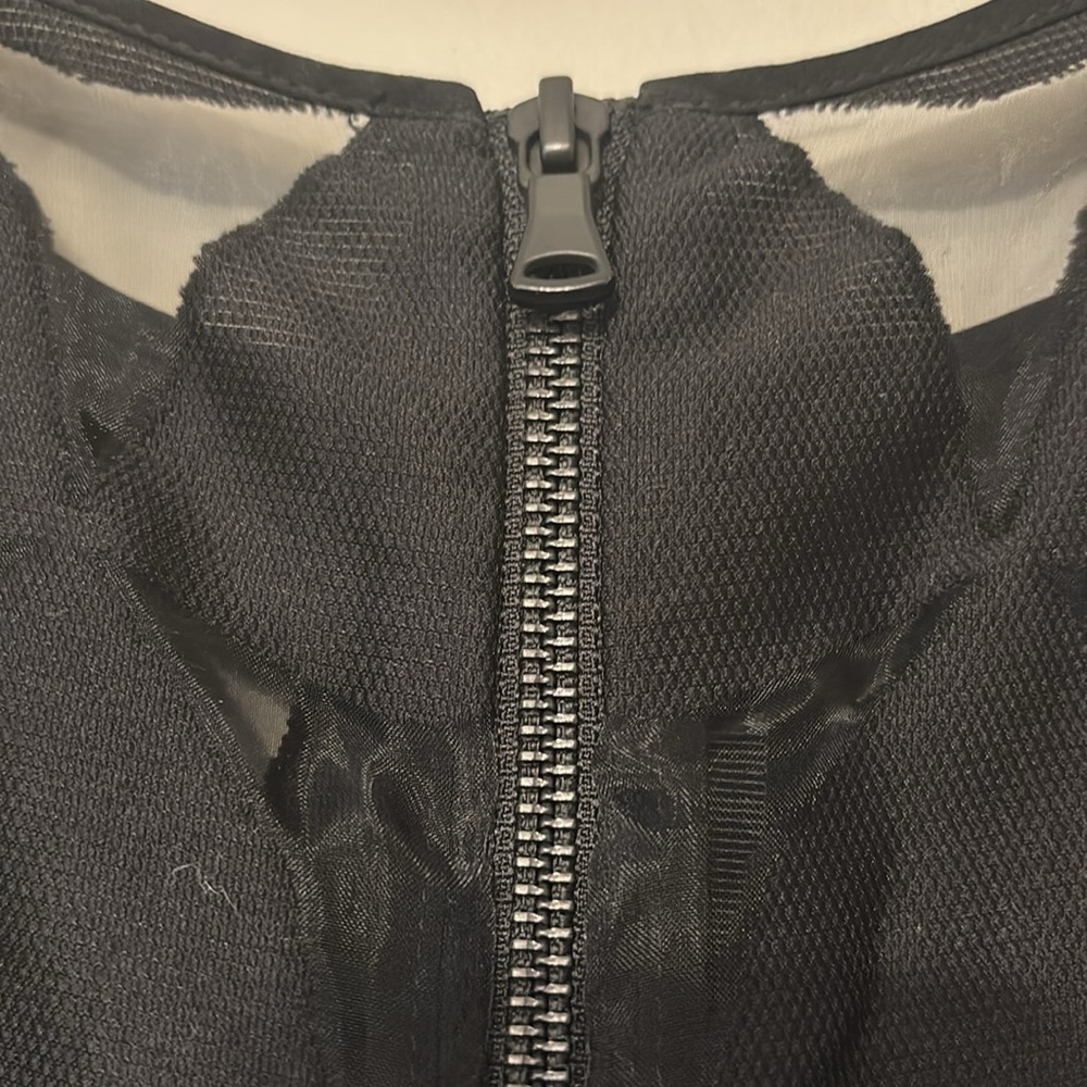 Milly Of New York Black Geometric Overlay Mini Shift Dress 10 Classic - Picture 4 of 12